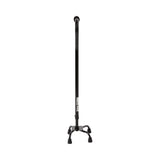 McKesson Small Base Quad Cane Steel 30 to 39 Inch Height Black (1065220_CS) 4/CS
