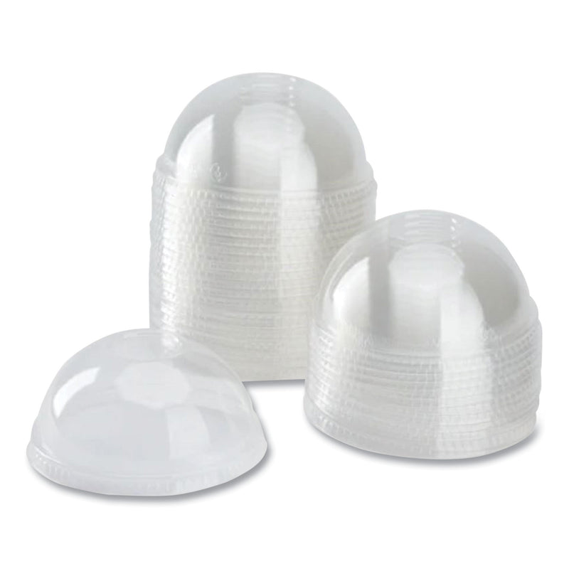 Karat PET Lids, Dome Lid, Fits 12 oz to 24 oz Cold Cups, Clear, 1,000/Carton (KRTCKDL626) Case of 1000