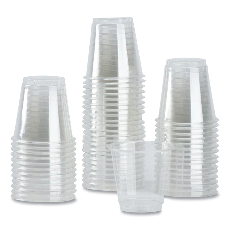 Karat PET Plastic Cups, 3 oz, Clear, 2,500/Carton (KRTCKC3) Case of 2500