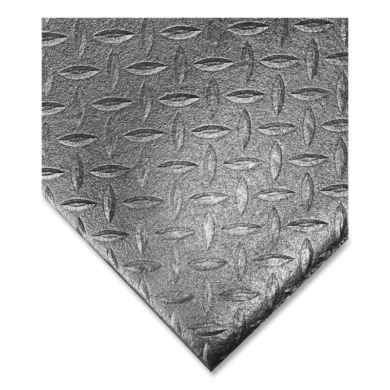 Crown Tuff-Spun Foot-Lover Diamond Surface Mat, Rectangular, 24 x 36, Black (CWNFL2436KD) Each