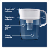 Brita Tahoe Water Pitcher with Elite Filter, 10 Cups, Bright White, 2/Carton (CLO50688CT) Case of 2