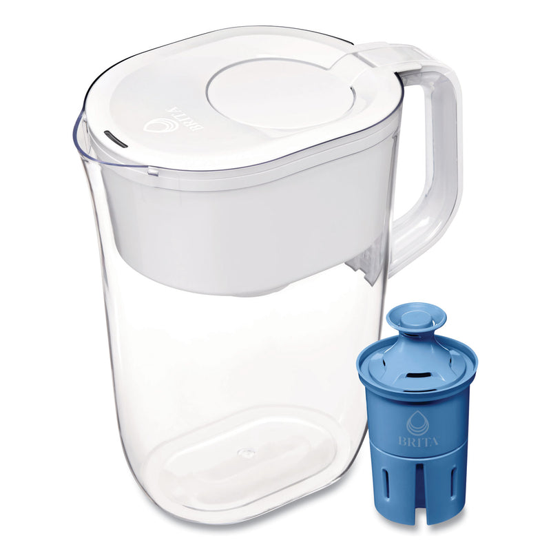 Brita Tahoe Water Pitcher with Elite Filter, 10 Cups, Bright White, 2/Carton (CLO50688CT) Case of 2