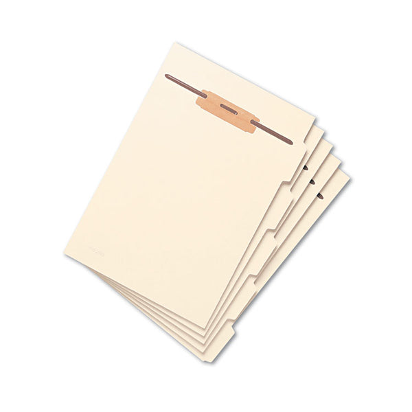Smead™ Stackable Folder Dividers with Fasteners, Convertible End/Top Tab, 1 Fastener, Letter Size, Manila, 4 Dividers/Set, 50 Sets (SMD35605)