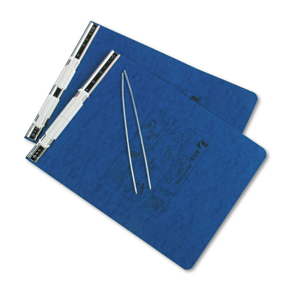 ACCO PRESSTEX Covers with Storage Hooks, 2 Posts, 6" Capacity, 9.5 x 11, Dark Blue (ACC54113)