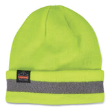 Ergodyne N-Ferno 6803 Reflective Rib Knit Winter Hat, One Size Fits Most, Lime (EGO16864) Each