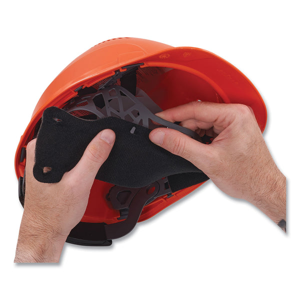 Ergodyne Skullerz 8990 Lightweight Hard Hat Sweatband Replacement, Polyester, Black, 10/Pack (EGO60234) Each