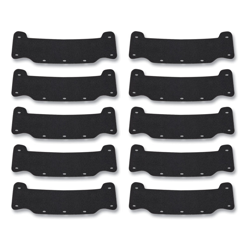 Ergodyne Skullerz 8990 Lightweight Hard Hat Sweatband Replacement, Polyester, Black, 10/Pack (EGO60234) Each