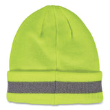 Ergodyne N-Ferno 6803 Reflective Rib Knit Winter Hat, One Size Fits Most, Lime (EGO16864) Each