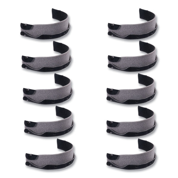 Ergodyne Skullerz 8990 Lightweight Hard Hat Sweatband Replacement, Polyester, Black, 10/Pack (EGO60234) Each