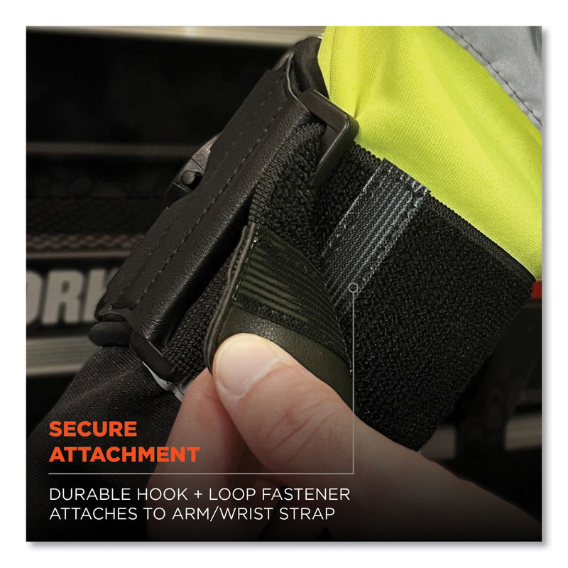 Ergodyne Squids 5546 Scanner Wrist Mount Extender Strap, 4 x 5 x 0.5, Elastic, Black (EGO19146) Each