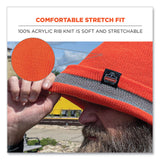 Ergodyne N-Ferno 6803 Reflective Rib Knit Winter Hat, One Size Fits Most, Orange (EGO16865) Each