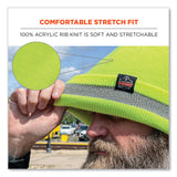 Ergodyne N-Ferno 6803 Reflective Rib Knit Winter Hat, One Size Fits Most, Lime (EGO16864) Each