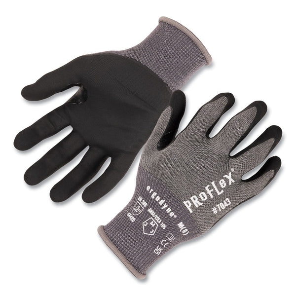 Ergodyne ProFlex 7043 ANSI A4 Nitrile Coated CR Gloves, Gray, 2X-Large, 12 Pairs (EGO10516) Each