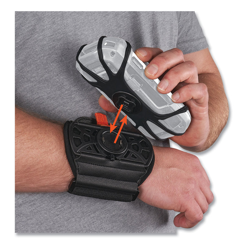 Ergodyne Squids 5545 Arm and Wrist Scanner Mount, Small, 7 x 8.5 x 1.5, Elastic, Black (EGO19143) Each