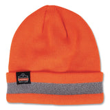 Ergodyne N-Ferno 6803 Reflective Rib Knit Winter Hat, One Size Fits Most, Orange (EGO16865) Each