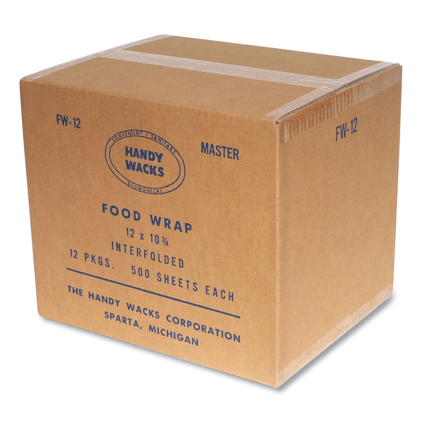 Handy Wacks Interfolded Food Wrap, 10.75 x 12, 12/Carton (HWAFW12) Each