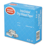 Handy Wacks Interfolded Dry Waxed Paper, 10.75 x 6, 12/Carton (HWAEZ6) Each