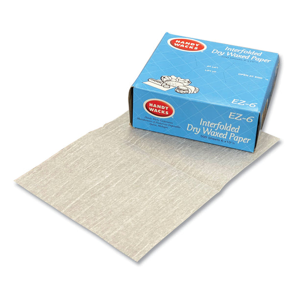 Handy Wacks Interfolded Dry Waxed Paper, 10.75 x 6, 12/Carton (HWAEZ6) Each