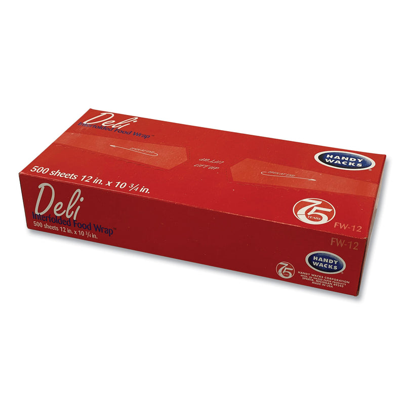 Handy Wacks Interfolded Food Wrap, 10.75 x 12, 12/Carton (HWAFW12) Each