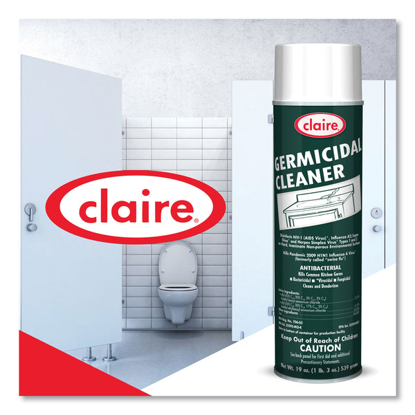 Claire Germicidal Cleaner, Floral Scent, 19 oz Aerosol Spray (CGC873EA) Each