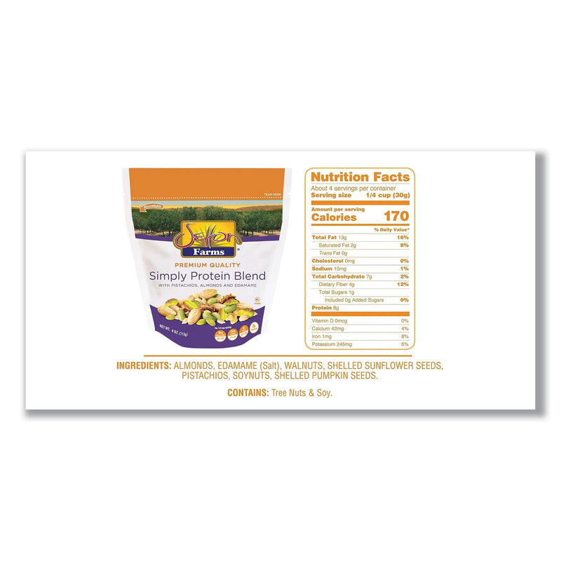 Setton Farms Simply Protein Blend, 4 oz Bag, 10/Carton (SEF5379) Case of 10