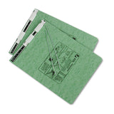 ACCO PRESSTEX Covers with Storage Hooks, 2 Posts, 6" Capacity, 9.5 x 11, Light Green (ACC54115)