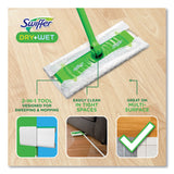 Swiffer Sweeper Mop, 10 x 4.8 White, Cloth Head, 46" Green/Silver Aluminum/Plastic Handle, 6/Carton (PGC75725) Case of 6