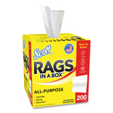 Scott® Rags in a Box, POP-UP Box, 12 x 9, White, 200/Box (KCM75260) Box of 200