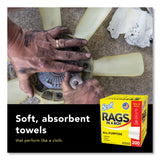 Scott® Rags in a Box, POP-UP Box, 12 x 9, White, 200/Box, 8 Boxes/Carton (KCM75260CT) Case of 1600