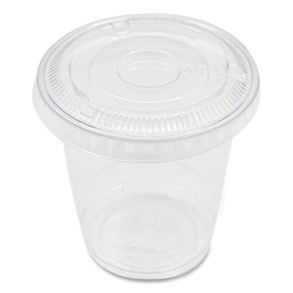 Karat PET Lids, Fits 8 oz to 10 oz Cold Cups, No Hole Flat Lid, Clear, 1,000/Carton (KRTCKC78TSNH) Case of 1000