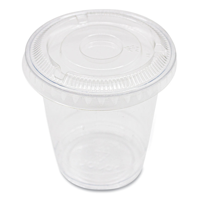 Karat PET Lids, Fits 8 oz to 10 oz Cold Cups, No Hole Flat Lid, Clear, 1,000/Carton (KRTCKC78TSNH) Case of 1000