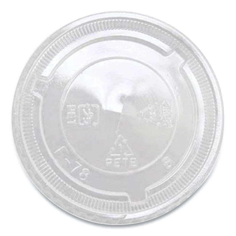 Karat PET Lids, Fits 8 oz to 10 oz Cold Cups, X Straw Hole, Clear, 1,000/Carton (KRTCKC78TS) Case of 1000