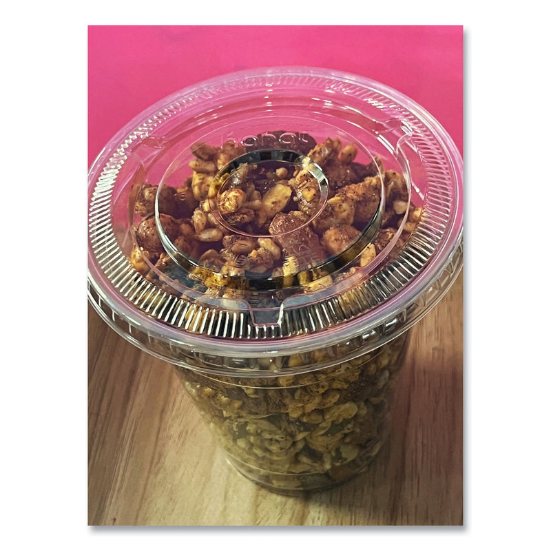 Karat PET Lids, 12 oz to 24 oz Cold Cups, No Hole Flat Lid, Clear, 1,000/Carton (KRTCKC626TSNH) Case of 1000