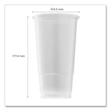 Karat PolyPro  (PP) Cups, 32 oz, Translucent, 600/Carton (KRTCKPP32) Case of 600