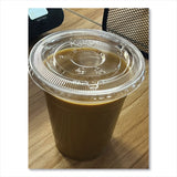 Karat PET Lids, 12 oz to 24 oz Cold Cups, No Hole Flat Lid, Clear, 1,000/Carton (KRTCKC626TSNH) Case of 1000