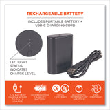 Ergodyne N-Ferno 6495B Portable Battery Power Bank with USB-C Cord, 7.2 V (EGO41801) Each