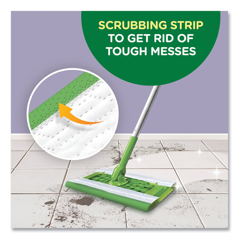 Swiffer Wet Refill Cloths, 8 x 10, Fresh Scent, White, 12/Box, 6 Boxes/Carton (PGC08622) Case of 6