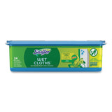 Swiffer Wet Refill Cloths, 8 x 10, Gain Original Scent, White, 24/Box, 6 Boxes/Carton (PGC83052) Case of 6