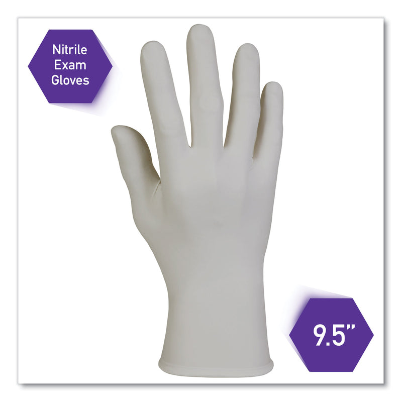 Kimtech™ STERLING Nitrile Exam Gloves, Powder-Free, Large, 3.5 mil Thick, 9.5" Long, Sterling Gray, 200/Box (ANS50708) Box of 200