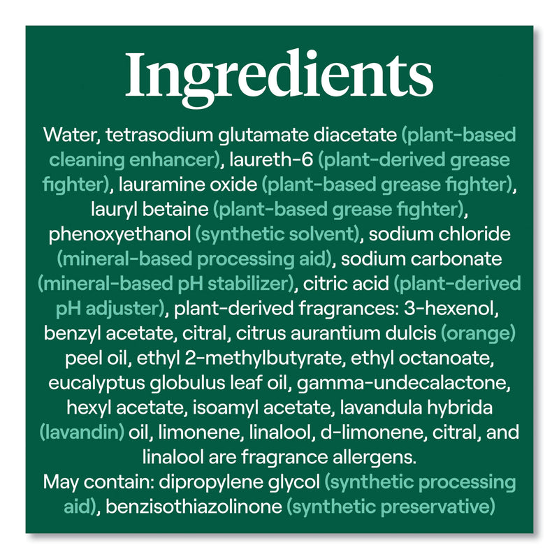 Seventh Generation Foaming Dish Spray, Mandarin Orange Scent, 16 oz Bottle, 6/Carton (SEV45169CT) Case of 6