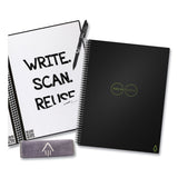 Rocketbook Core Smart Notebook, Lined Rule, Black Cover,  (16) 11 x 8.5 Sheets (RKBEVR2LKA) Each