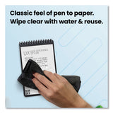 Rocketbook Mini Notepad, Black Cover, Dot Grid Rule, 3.5 x 5.5, Black/White, 24 Sheets (RKBEVRMKA) Each