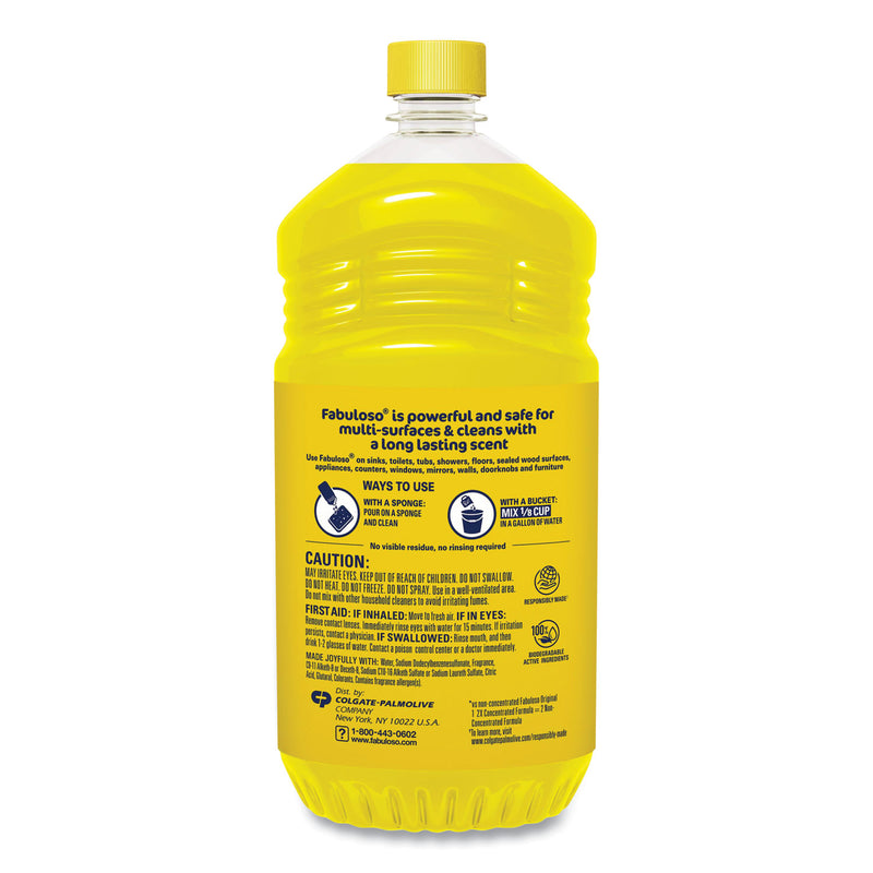 Fabuloso Multi-Use Cleaner, Refreshing Lemon Scent, 56 oz Bottle, 6/Carton (CPCMX06157CT) Case of 6
