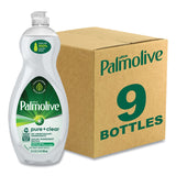 Palmolive Pure + Clear Dishwashing Liquid, Unscented, 32.5 oz Bottle, 9/Carton (CPCUS04272CT) Case of 9