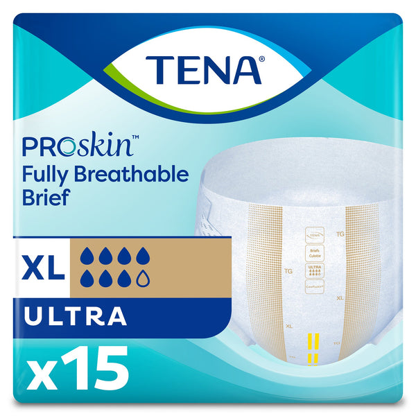 TENA ProSkin™ Ultra Unisex Adult Incontinence Brief X-Large Disposable Heavy Absorbency (628610_BG) 15/BG