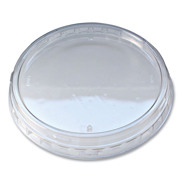 Fabri-Kal Recycleware Round Deli Container Lids, Clear, Plastic, 500/Carton (FABLRDOF) Case of 500