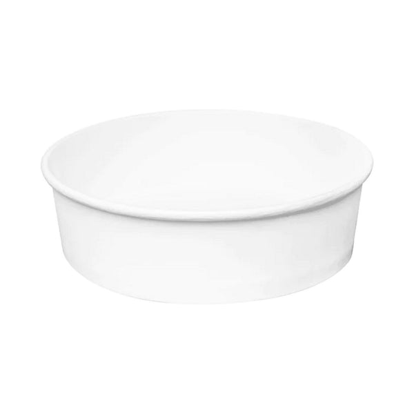 Karat Food Bucket, 48 oz, 7.99" Dia x 2.4"h, White, Paper, 270/Carton (KRTFPPSB48) Case of 270