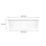 Karat Food Bucket, 48 oz, 7.99" Dia x 2.4"h, White, Paper, 270/Carton (KRTFPPSB48) Case of 270