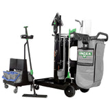Unger® DeepCleanRx Janitorial Carts, Plastic, 3 Shelves, 24 x 26 x 26, Black (UNGCRTDC) Each