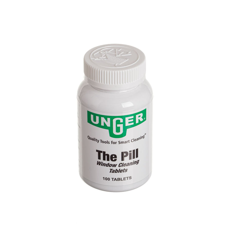 Unger Pill Window Cleaning Tablets, 100/Bottle, 12/Carton (UNGPLBTL) Case of 12